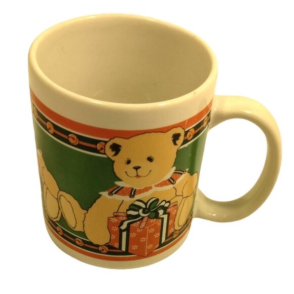 Houston Foods Teddy Bear Christmas Coffee Mug Cup - Picture 4 of 11